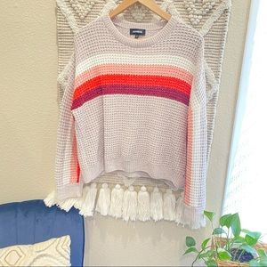Express knitted rainbow sweater size S